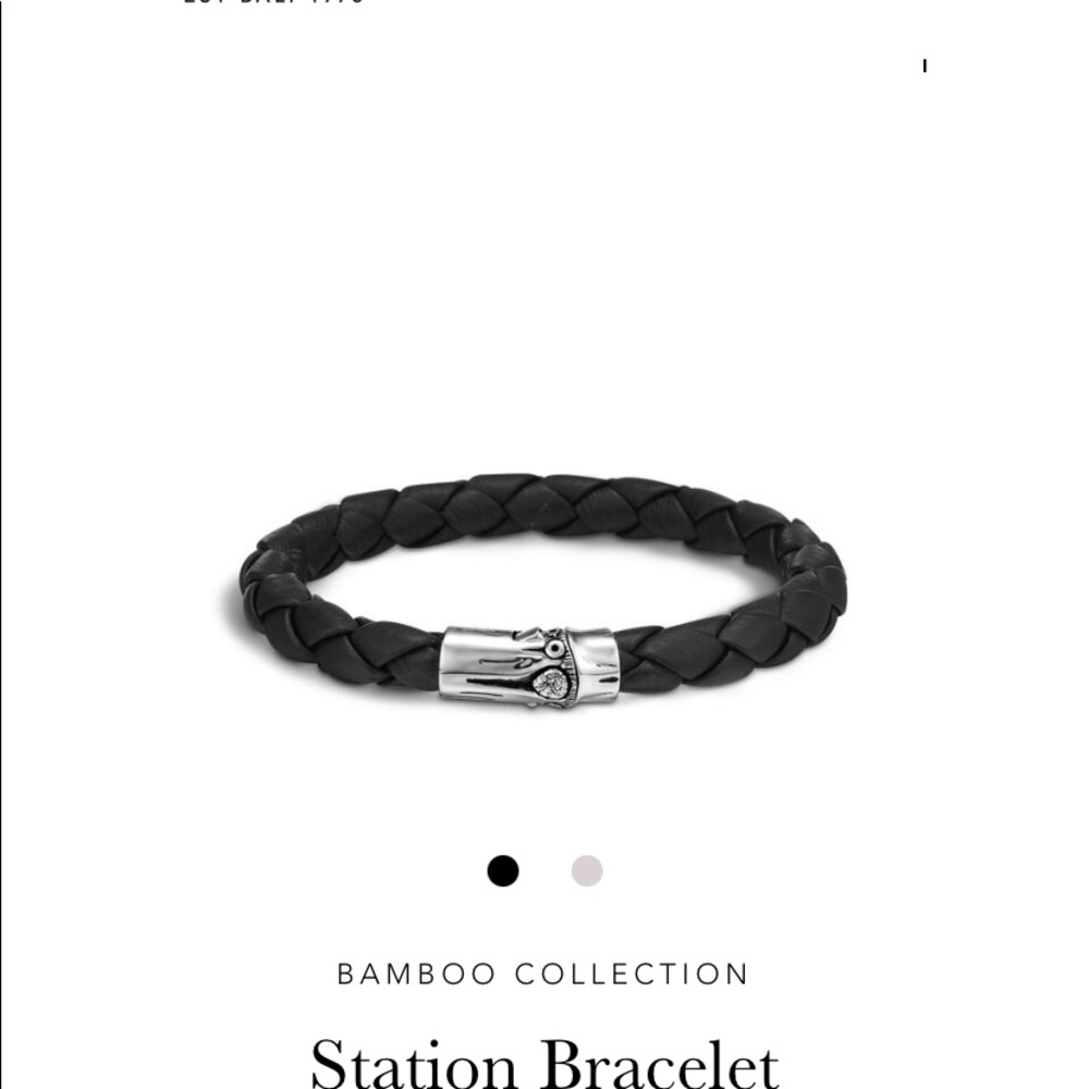 Men’s John Hardy braided leather bracelet (L)